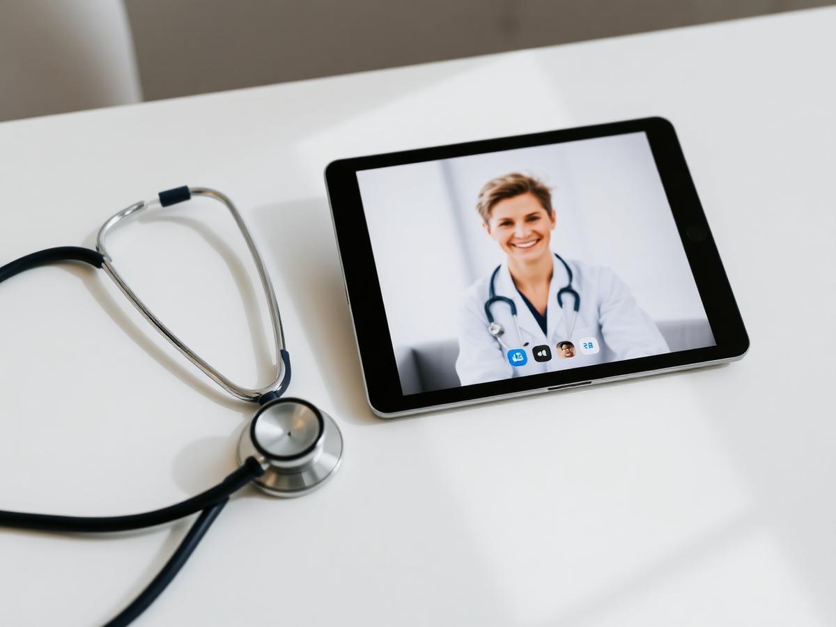 Adult patient meeting with a primary care provider